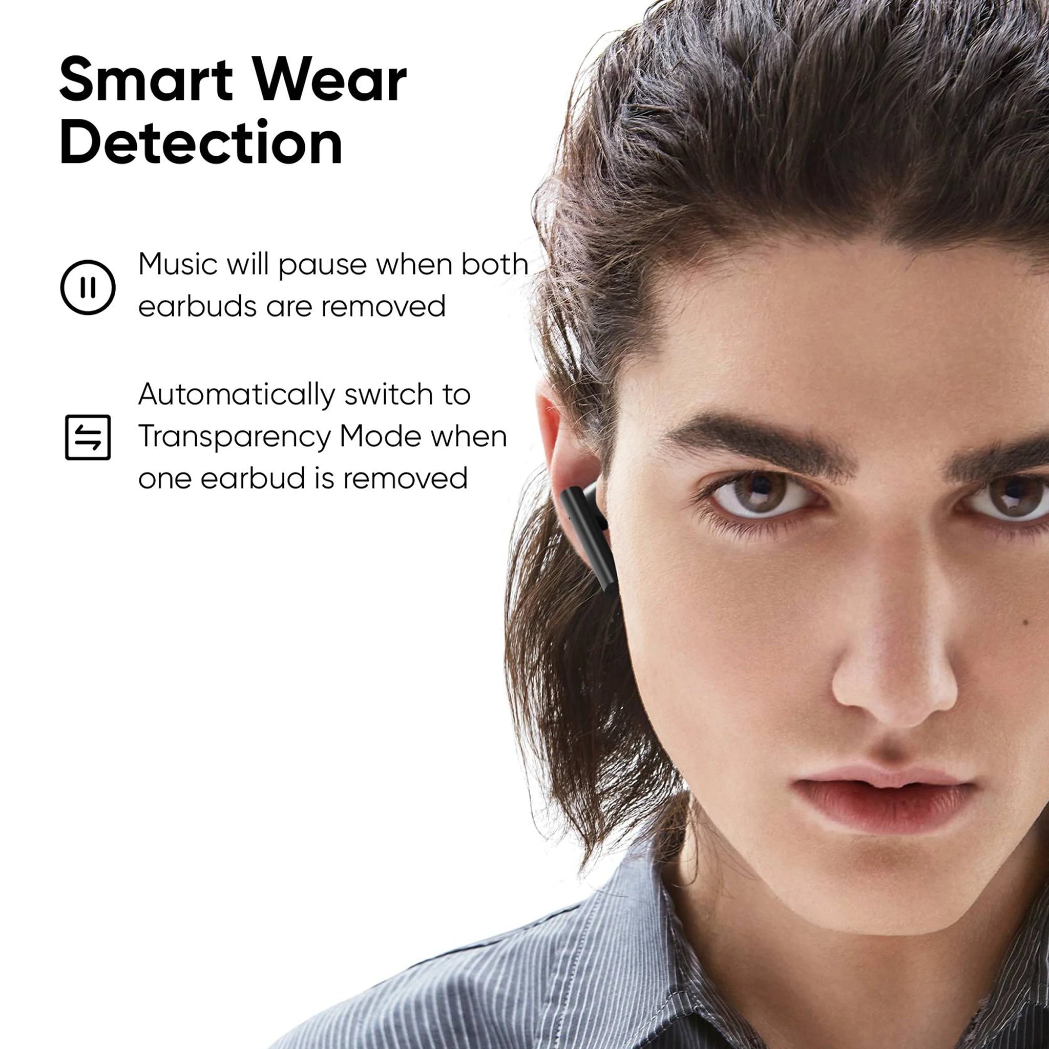 Gopods with Active Noise Cancellation by Realme TechLife- Smokey Grey , True Wireless Gopods with Active Noise Cancellation by Realme TechLife- Smokey Grey , True Wireless